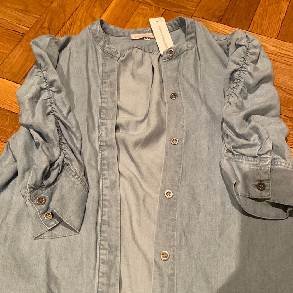 Never worn-Pookie and Sebastian blue shirt